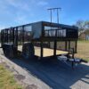 2025 TOP HAT 83″ X 16′ TANDEM AXLE LANDSCAPE TRAILER WITH WEEDEATER RACKS, TOOL CAGE AND SPARE - Image 2