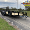 2025 TOP HAT 83" X 18' PIPE TOP UTILITY TRAILER WITH 4' SPRING ASSIST RAMP GATE, SPARE TIRE 7,000 GVWR - Image 2