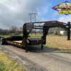 2025 TOP HAT 83" X 24' GOOSENECK TILT DECK SHOCK TRAILER WITH SPARE 14,000 GVWR - Image 2