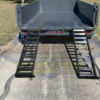 2025 TOP HAT 83" X 16' LOW PROFILE GOOSENECK DUMP TRAILER WITH TARP, RAMPS AND SPARE GREY 14,000 GVWR - Image 8