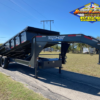 2025 TOP HAT 83" X 16' LOW PROFILE GOOSENECK DUMP TRAILER WITH TARP, RAMPS AND SPARE GREY 14,000 GVWR - Image 2