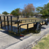 2025 TOP HAT 77" X 14' PIPE TOP SINGLE AXLE UTILITY TRAILER W/ 2' DOVE TAIL, 3' RAMP GATE WITH SPARE 2,990 GVWR - Image 4