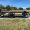 2025 TOP HAT 77" X 14' PIPE TOP SINGLE AXLE UTILITY TRAILER W/ 2' DOVE TAIL, 3' RAMP GATE WITH SPARE 2,990 GVWR - Image 3