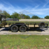 2025 TOP HAT 83" X 16' PIPE TOP UTILITY TRAILER WITH 4' SPRING ASSIST RAMP GATE, SPARE 7,000 GVWR - Image 3