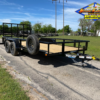 2025 TOP HAT 83" X 16' PIPE TOP UTILITY TRAILER WITH 4' SPRING ASSIST RAMP GATE, SPARE 7,000 GVWR - Image 2