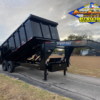 2025 TOP HAT 83" X 14' GOOSENECK DUMP TRAILER WITH 4' SIDEWALLS, TARP, RAMPS AND SPARE 14,000 GVWR - Image 2