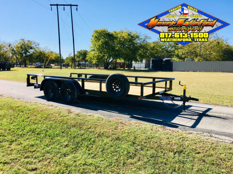 2025 TOP HAT 83" X 16' PIPE TOP TRAILER WITH SLIDE OUT RAMPS W/ SPARE