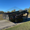 2025 TOP HAT 83" X 14' LOW PROFILE GOOSENECK DUMP TRAILER WITH TARP, RAMPS AND SPARE GREY 14,000 GVWR - Image 6