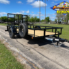 2025 TOP HAT 77″ X 12′ SINGLE AXLE PIPE TOP UTILITY TRAILER W/ 4′ SPRING ASSIST RAMP GATE, SPARE 2,990 GVWR - Image 2