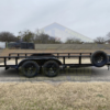 2025 TOP HAT 83" X 16' PIPE TOP TRAILER WITH SLIDE OUT RAMPS W/ SPARE 7,000 GVWR - Image 3