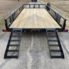 2025 TOP HAT 83" X 16' PIPE TOP TRAILER WITH SLIDE OUT RAMPS W/ SPARE 7,000 GVWR - Image 5