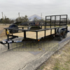 2025 TOP HAT 83″ X 14′ PIPE TOP UTILITY TRAILER WITH 4′ SPRING ASSIST RAMP GATE, SPARE 7,000 GVWR - Image 8