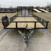 2025 TOP HAT 83″ X 14′ PIPE TOP UTILITY TRAILER WITH 4′ SPRING ASSIST RAMP GATE, SPARE 7,000 GVWR - Image 9