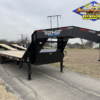 2025 TOP HAT 102" X 20' + 5' GOOSENECK TRAILER WITH JUMBO RAMPS AND SPARE 15,900 GVWR - Image 2