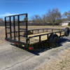 2025 TOP HAT 77″ X 14′ PIPE TOP UTILITY TRAILER W/ 4′ SPRING ASSIST RAMP GATE, SPARE 2,990 GVWR - Image 4