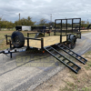 2025 TOP HAT 83" X 14' SINGLE AXLE UTILITY TRAILER W/ SIDE RAMPS, 4' SPRING ASSIST RAMP GATE, SPARE 2,990 GVWR - Image 7