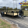 2025 TOP HAT 83" X 14' SINGLE AXLE UTILITY TRAILER W/ SIDE RAMPS, 4' SPRING ASSIST RAMP GATE, SPARE 2,990 GVWR - Image 2