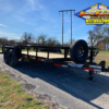 2025 TOP HAT 83" X 16' HD SQUARE TOP UTILITY TRAILER W/ SLIDE OUT RAMPS, SPARE 14,000 GVWR - Image 2