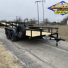 2025 TOP HAT 77" X 12' TANDEM AXLE UTILITY TRAILER W/ 2' DOVE TAIL, 3' RAMP GATE, SPARE 4,490 GVWR - Image 2