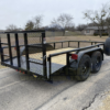 2025 TOP HAT 77" X 12' TANDEM AXLE UTILITY TRAILER W/ 2' DOVE TAIL, 3' RAMP GATE, SPARE 4,490 GVWR - Image 4