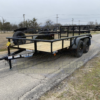 2025 TOP HAT 77" X 12' TANDEM AXLE UTILITY TRAILER W/ 2' DOVE TAIL, 3' RAMP GATE, SPARE 4,490 GVWR - Image 7