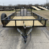 2025 TOP HAT 77" X 12' TANDEM AXLE UTILITY TRAILER W/ 2' DOVE TAIL, 3' RAMP GATE, SPARE 4,490 GVWR - Image 8