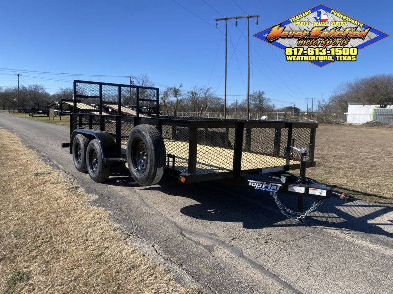 2025 TOP HAT MRAX 83" X 14' TANDEM AXLE UTILITY TRAILER W/ 24" SIDES, 4' RAMP GATE W/ SPARE