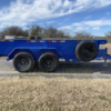 2025 LIBERTY 6' X 12' DUMP TRAILER WITH TARP, RAMPS AND SPARE 9,990 GVWR BLUE - Image 4