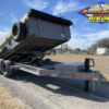 2025 LIBERTY 83" X 14' DUMP TRAILER WITH TARP, RAMPS AND SPARE 15,400 GVWR GREY - Image 2