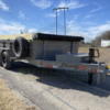 2025 LIBERTY 83" X 14' DUMP TRAILER WITH TARP, RAMPS AND SPARE 15,400 GVWR GREY - Image 3