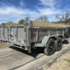 2025 LIBERTY 83" X 14' DUMP TRAILER WITH TARP, RAMPS AND SPARE 15,400 GVWR GREY - Image 6