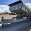 2025 LIBERTY 83" X 14' DUMP TRAILER WITH TARP, RAMPS AND SPARE 15,400 GVWR GREY - Image 10