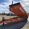 2025 LIBERTY 83" X 14' TELESCOPING DUMP TRAILER WITH TARP, RAMPS AND SPARE 15,400 GVWR ORANGE - Image 10