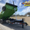 2025 LIBERTY 83" X 14' TELESCOPING DUMP TRAILER WITH TARP, RAMPS AND SPARE 15,400 GVWR LIME/BLACK - Image 2