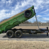 2025 LIBERTY 83" X 14' TELESCOPING DUMP TRAILER WITH TARP, RAMPS AND SPARE 15,400 GVWR LIME/BLACK - Image 4