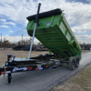 2025 LIBERTY 83" X 14' TELESCOPING DUMP TRAILER WITH TARP, RAMPS AND SPARE 15,400 GVWR LIME/BLACK - Image 11