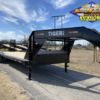 2025 TIGERTX 102" X 26' GOOSENECK TRAILER W/ DRIVE OVER FENDERS AND STAND UP RAMPS, SPARE 14,000 GVWR - Image 2