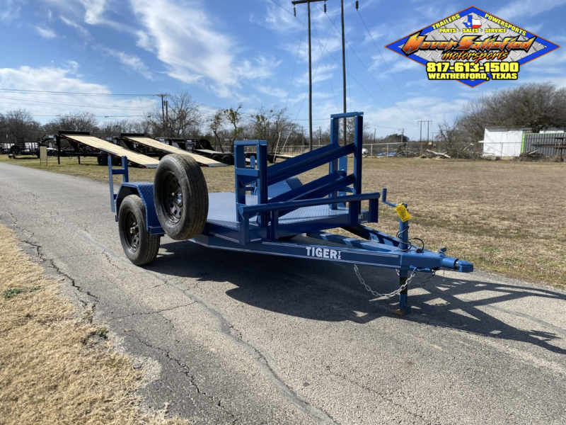 2025 TIGERTX 5' X 8' WELDING TRAILER W/ SPARE 2,995 GVWR BLUE