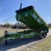 2025 LIBERTY 83" X 14' TELESCOPING DUMP TRAILER WITH TARP, RAMPS AND SPARE 15,400 GVWR JOHN DEERE GREEN - Image 4