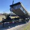 2025 LIBERTY 83" X 14' TELESCOPING DUMP TRAILER WITH TARP, RAMPS AND SPARE 15,400 GVWR GRAY/BLACK - Image 4