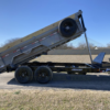 2025 LIBERTY 83" X 14' TELESCOPING DUMP TRAILER WITH TARP, RAMPS AND SPARE 15,400 GVWR GRAY/BLACK - Image 5