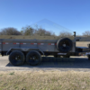 2025 LIBERTY 83" X 14' TELESCOPING DUMP TRAILER WITH TARP, RAMPS AND SPARE 15,400 GVWR GRAY/BLACK - Image 6