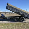 2025 LIBERTY 83" X 14' TELESCOPING DUMP TRAILER WITH TARP, RAMPS AND SPARE 15,400 GVWR GRAY/BLACK - Image 7