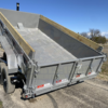 2025 LIBERTY 83" X 14' TELESCOPING DUMP TRAILER WITH TARP, RAMPS AND SPARE 15,400 GVWR GRAY/BLACK - Image 12