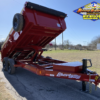 2025 LIBERTY 83" X 14' DUMP TRAILER WITH TARP, RAMPS AND SPARE 15,400 GVWR RED - Image 2