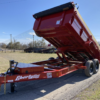 2025 LIBERTY 83" X 14' DUMP TRAILER WITH TARP, RAMPS AND SPARE 15,400 GVWR RED - Image 4