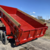 2025 LIBERTY 83" X 14' DUMP TRAILER WITH TARP, RAMPS AND SPARE 15,400 GVWR RED - Image 12