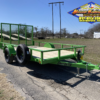 2025 LIBERTY 78" X 12' SINGLE AXLE TRAILER W/ RAMP GATE, SPARE 2,990 GVWR LIME - Image 2