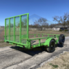 2025 LIBERTY 78" X 12' SINGLE AXLE TRAILER W/ RAMP GATE, SPARE 2,990 GVWR LIME - Image 4