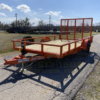 2025 LIBERTY 78" X 12' SINGLE AXLE TRAILER W/ RAMP GATE, SPARE 2,990 GVWR ORANGE - Image 8